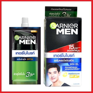 การ์นิเย่ เมน เทอร์โบไบรท์ ไบรท์เทนนิ่ง เซรั่ม SPF30 Garnier Men TurboBright Brightening Serum 7ml x 6