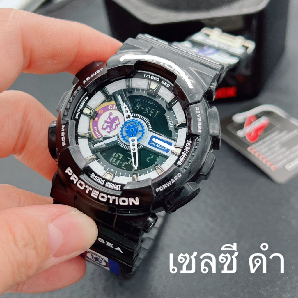 นาฬิกาข้อมือ สปอร์ต ราชานักบอล ดิจิตอลสองระบบ พร้อมกล่องคาสิโอ้ฟรี