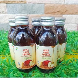 น้ำส้มสายชูหมักจากแอปเปิ้ลผสมน้ำผึ้งบริสุทธิ์ แบบไม่มีตะกอน Sury Apple cider with natural honey ขนาด150ml.