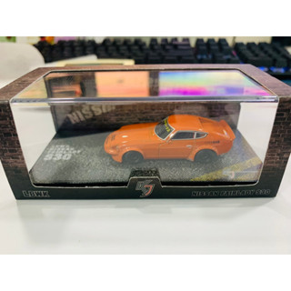 1/64 LBWK FairLady S30 Metallic Orange Diecast Scale Model Car