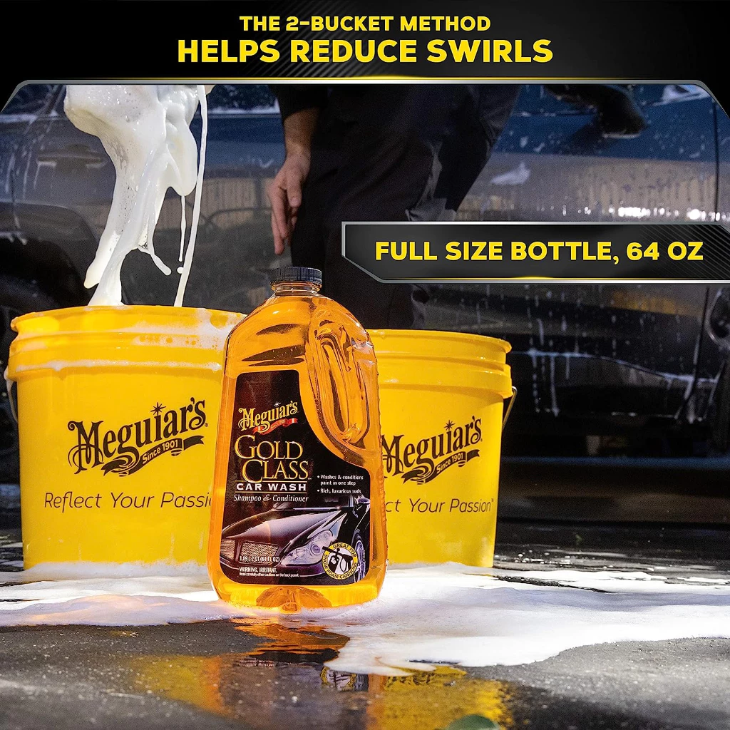 Meguiar's G7164 Gold Class Car Wash Shampoo & Conditioner แชมพูและคอนดิชันเนอร์ ขนาด 1.89 ลิตร น้ำยาล้างรถ แชมพูล้างรถ โฟมล้างรถ บำรุงสี thumbnail 3