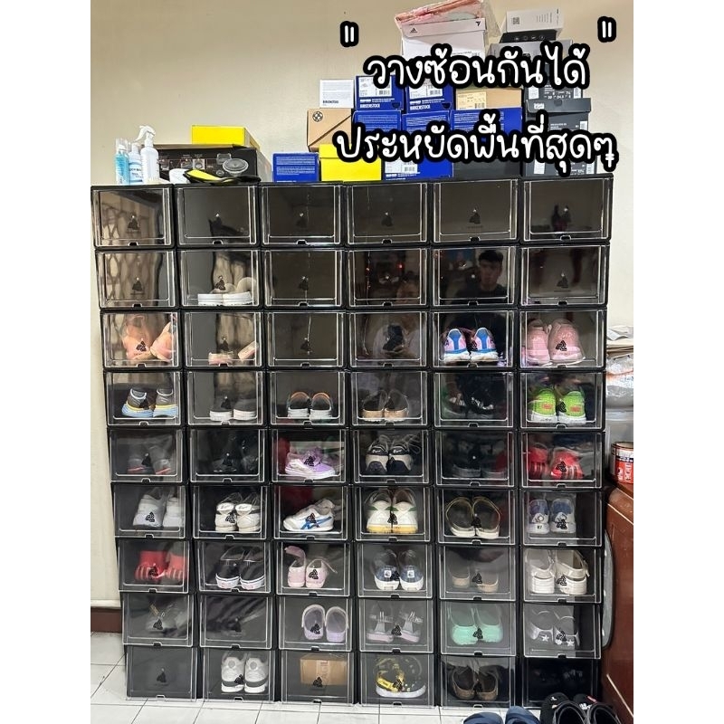 กล่องรองเท้า Edition Set 12 กล่อง/กล่องใส่รองเท้าฝาสไลด์ (จำกัด 2Setต่อ1ออเดอร์) (4) ราคา ถูกที่สุด ดีลบีเคเค แกลเลอรีภาพที่ 8