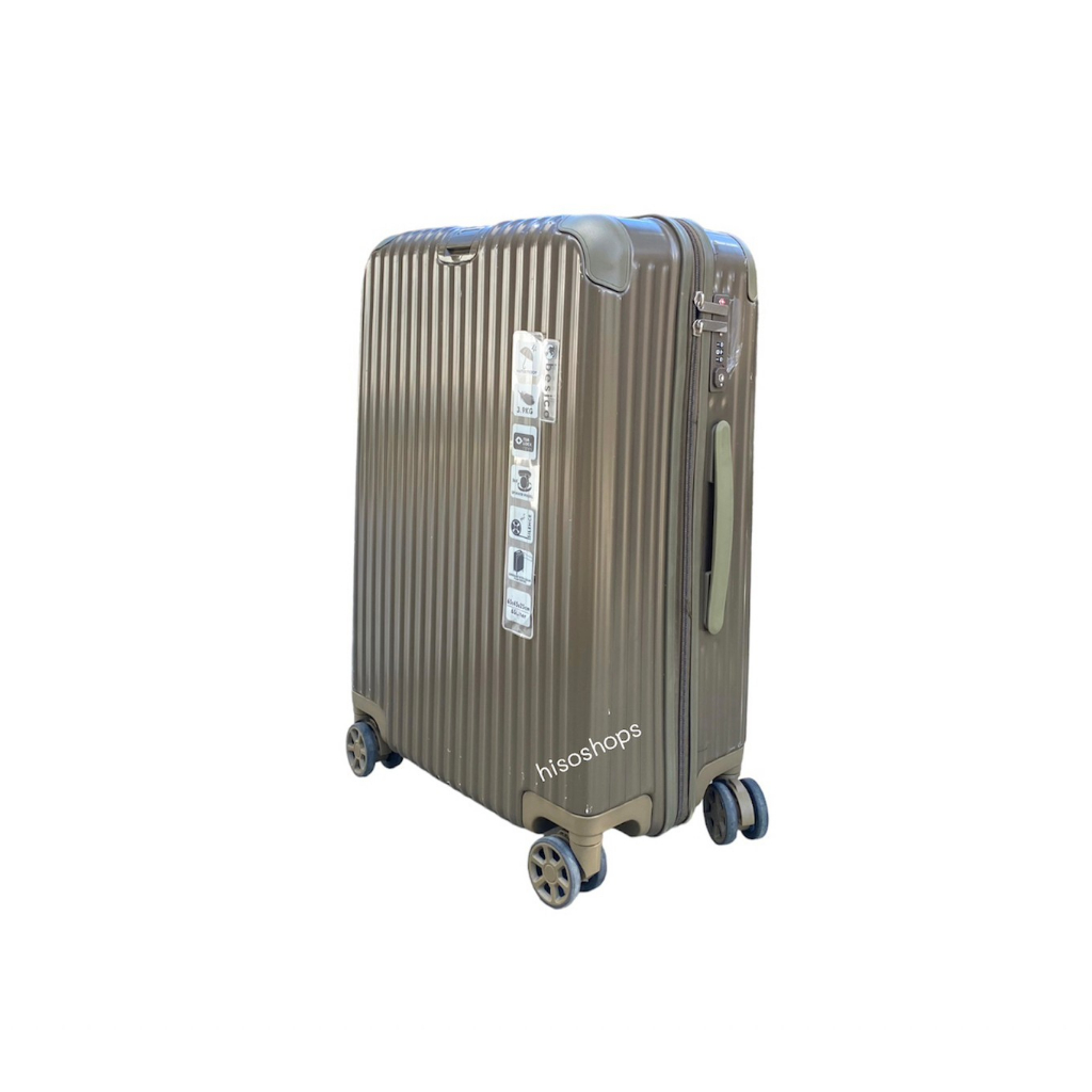 QF-001 กระเป๋าเดินทางล้อลาก วัสดุ ABS ขนาด 24 นิ้ว สีน้ำตาล