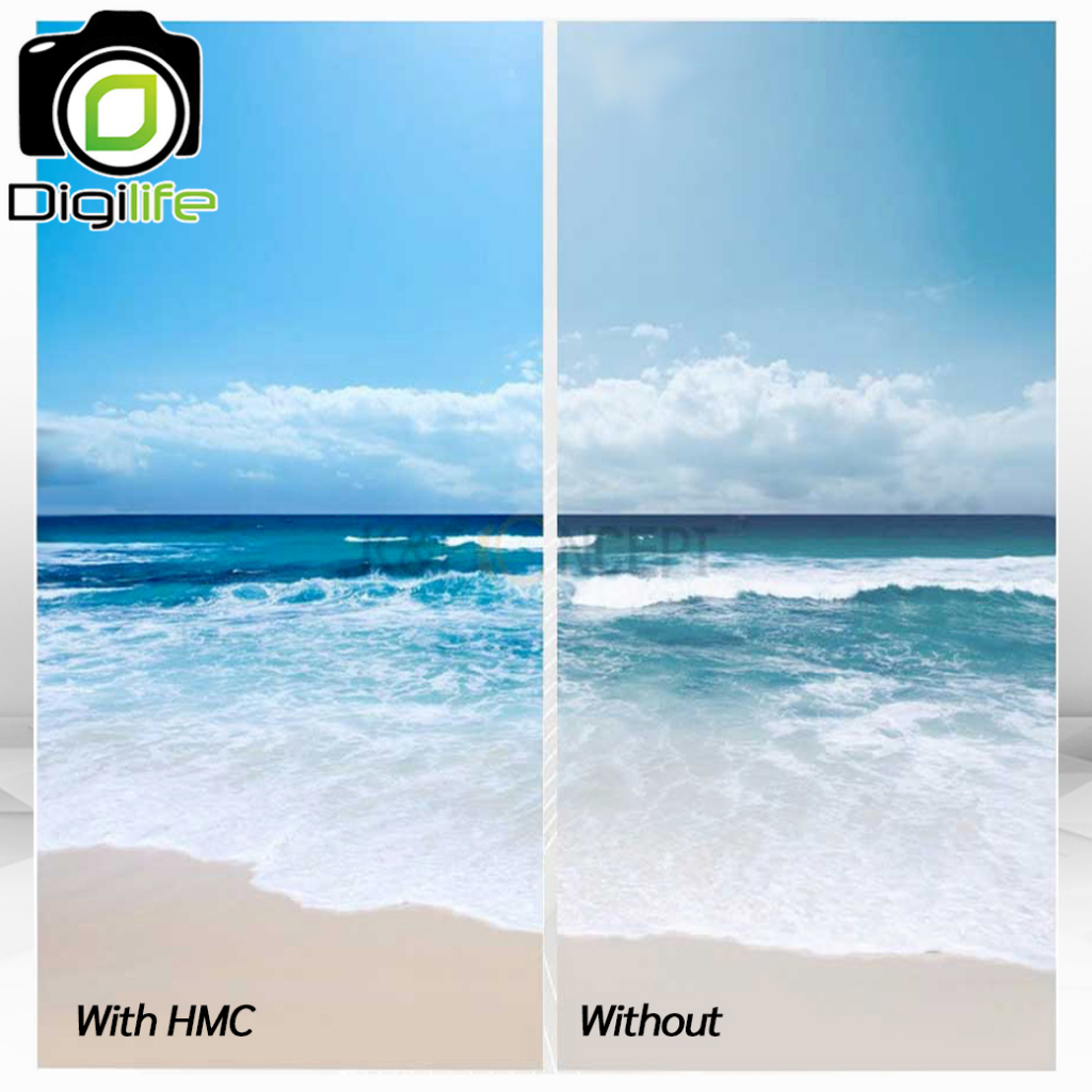 K&F Concept Filter HMC UV มัลติโค้ด ขนาด 37, 40.5, 43, 46, 49, 52, 55, 58, 62, 67, 72, 77, 82 mm.