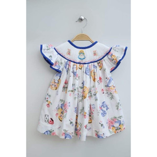 ฺสม็อคเดรสสุดน่ารัก Baby girl dress smocked, Memory Lanes Kidswear Brand