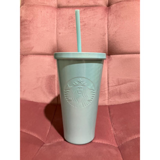 Starbucks CC SS 16oz Blue glitter