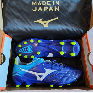 รองเท้า สตั๊ด ฟุตบอล มิซูโน่ Mizuno Morelia Neo MD หนังวัวแท้ ฟอกนุ่ม พิเศษ รุ่นท็อป ฟรี ของแถม ถุงผ้า + ดันทรง + กล่อง