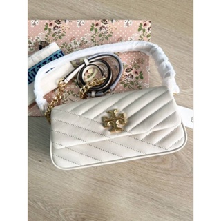 New Tory Burch Kira chevron small flap shoulder bagSz.9.6” (L) x 4.8” (H) x 2.4” (D)อุปกรณ์.ถุงผ้า/ป้ายราคา