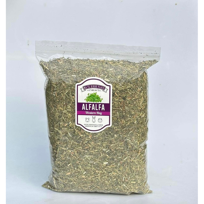 !!เข้าใหม่!! alfalfa chopped อัลฟาฟ่าสับ 1กก.เขียวหอมมาก