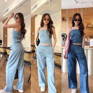 (TS) New jeans งานยีนส์ใครเห็นก็ต้องชอบกันทุกคน ขอบอกว่าเซ็ทนี้ดูดีสุดๆค่ะ แบบใหม่ล่าสุด ต้องรีบกันน้าทุกคน💙🩵🎧
