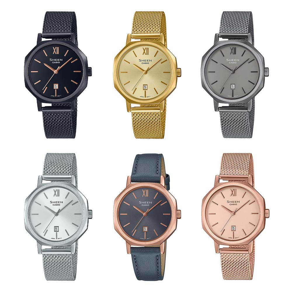 Casio Sheen รุ่น SHE-4554,SHE-4554BD-8A,SHE-4554BM-1A,SHE-4554D-8A,SHE-4554GM-9A,SHE-4554GY-5A,SHE-4