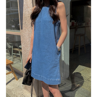 พร้อมส่ง! Denim minidress 🧢🦓 C4045 มินิเดรสสั้นยีนส์ เดรสยีนส์