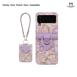 Molan Cano รองรับรุ่น Samsung Z Flip 4  ลาย Paisley Card Case