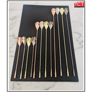 ช้อนคนค็อกเทล ช้อนบาร์สแตนเลส ช้อนคนผสมเครืองดื่ม มี3 ขนาดให้เลือก 20 ซม.30ซม.และ 40 ซม. Bar Spoons อุปกรณ์บาร์