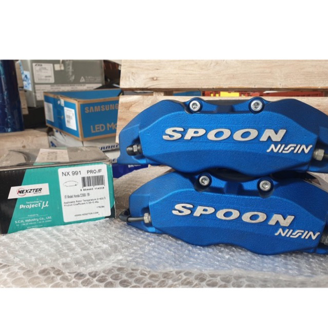 Nexzter ผ้าเบรค nexzter spoon sports Brake Pads twinblock brakepad spoon twin block แท้ ตรงรุ่น ปั้ม