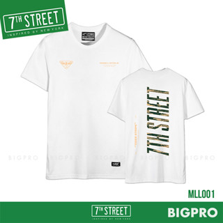 7th Street เสื้อยืด แนวสตรีท รุ่น MILITARY LIFE ( ขาว ) MLL001 ของแท้