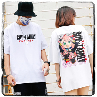 SPY×FAMILY เสื้อยืดแฟชั่นอนิเมะชายเสื้อยืดสีขาวขายดี COD