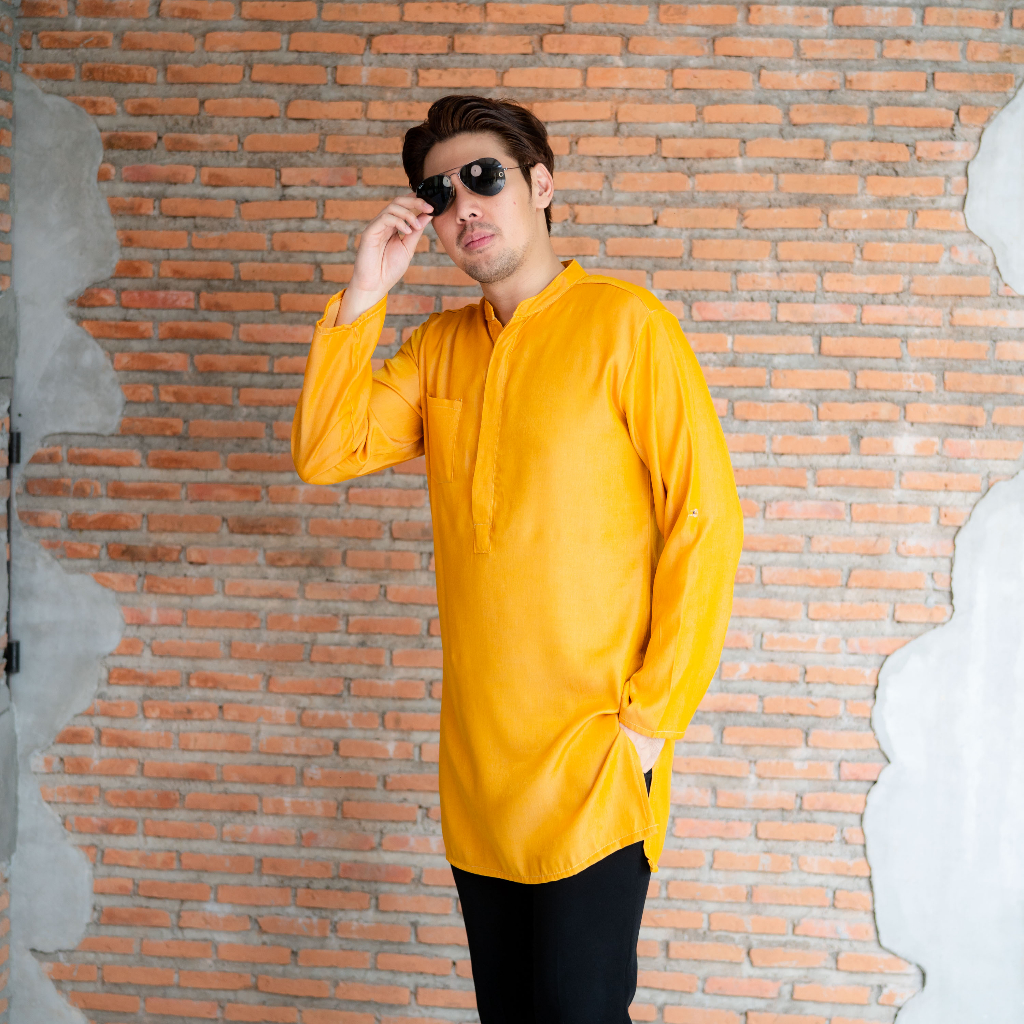 เสื้อกุรงชายแขนยาว ทรงปากีอาหรับ ข้อพับมีกระดุมเสริม ผ้านิ่มใส่สบายKR41วาริสมุสลิม Ep3.