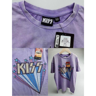 เสื้อยืด kiss สีม่วงฟอก สีนี้คือหายากมากๆ เท่ห์สุดๆค่าาาา