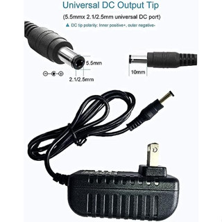 Adaptor / Adapter AC / DC ขนาด 9V 2A อะแดปเตอร์ หัว 5.5 x 2.5 / 2.1 mm. รุ่น 0920