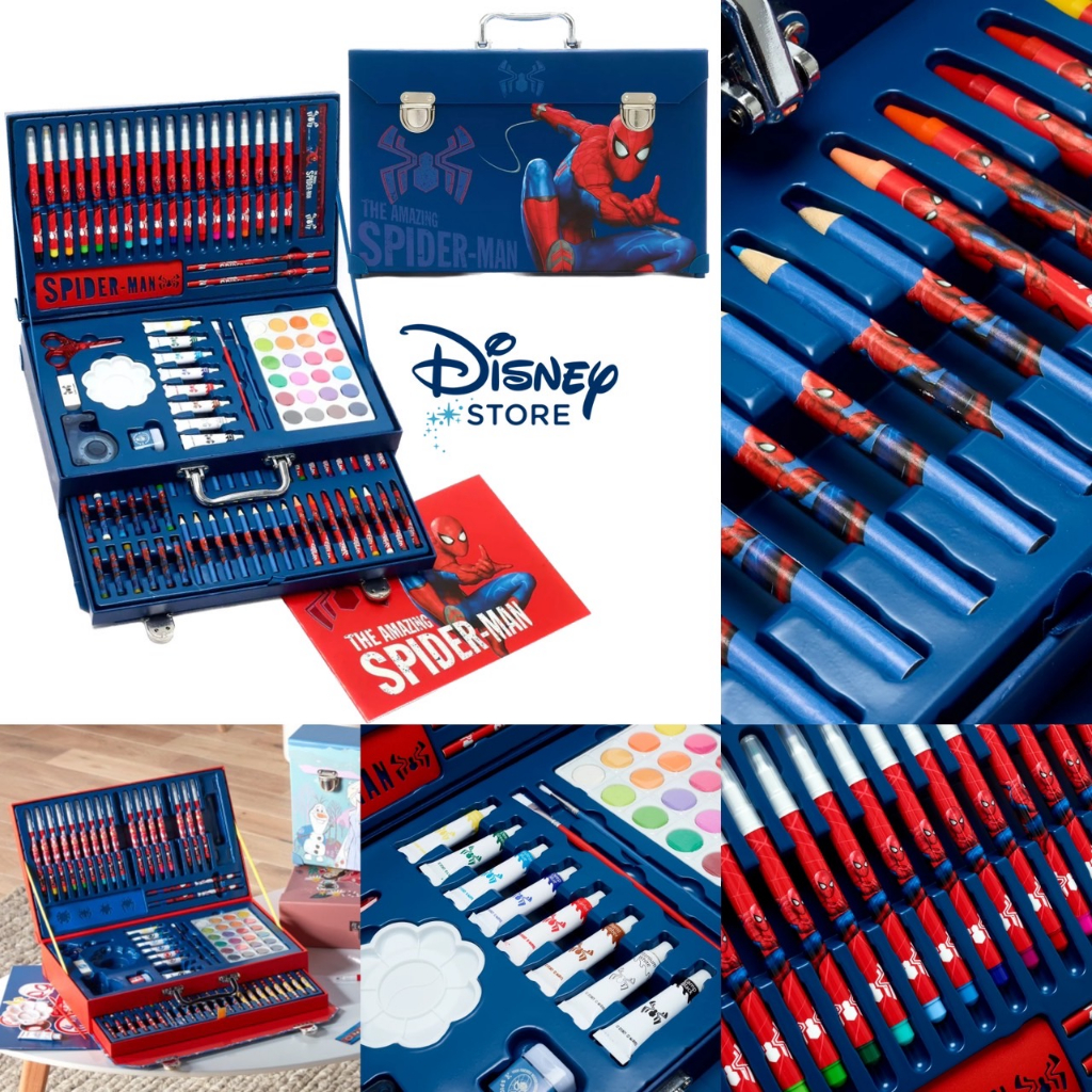 นำเข้า Shop Disney 🇺🇸 กระเป๋าเครื่องเขียน ชุดใหญ่ Disney - The Amazing Spider-Man Deluxe Art Kit