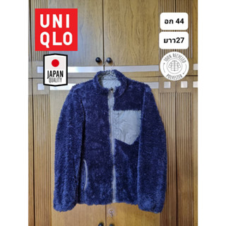 เสื้อกันหนาว ผ้าฟรีส Fleece แบรนด์ Uniqlo ของแท้ มือ2