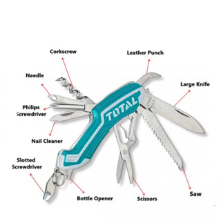 Total มีดพกอเนกประสงค์ 12 in 1 รุ่น THMFK0126 ( Multi-function Knife ) มีดพก