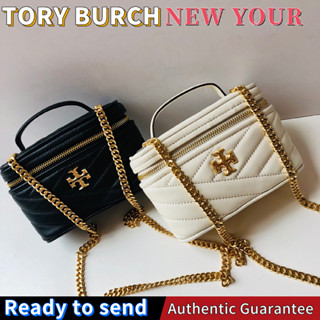 พร้อมส่ง🌟แท้ 💯%Tory burch Cosmetic bag กระเป๋าสะพายข้างแฟชั่นสตรีมัลติฟังก์ชั่น กระเป๋าถือ, กระเป๋าโซ่