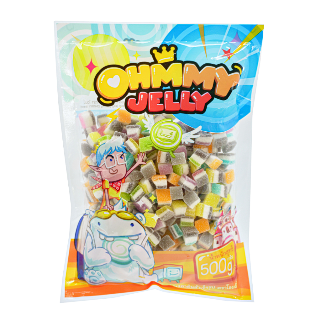 OhmmyJelly 500g | มินิแซนด์วิชโคล่า โอมมี่เยลลี่ กัมมี่เยลลี่ [รสโคล่า] นุ่มอร่อย