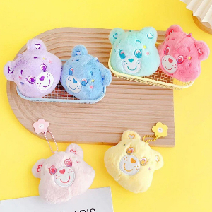 (พร้อมส่ง🐻) Care Bears พวงกุญแจแคร์แบร์ ด้านหลังเป็นกระจก พวงกุญแจห้อยกระเป๋า