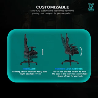 [มีของพร้อมส่ง‼️]NUBWO L117 GAMING CHAIR เก้าอี้เกมมิ่ง ปรับเอนได้สูงสุด 180 องศา มีหลากหลายสี ของแท้รับประกัน 1 ปี