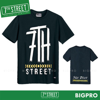 เสื้อยืด แนวสตรีท 7th Street รุ่น Slow Down (กรมเข้ม) SLD006 ของแท้