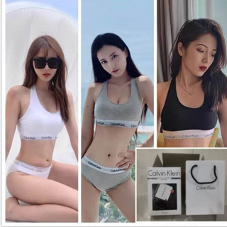 Underwear สปอร์ตบรา ชุดชั้นในสตรี 2 ชิ้น/1ชุด ck ชุดชั้นในสตรีชุดชั้นในสตรี