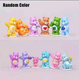 โมเดล แคร์แบร์ 12ชิ้นคละสีคละลาย ส่งทุกวัน ส่งเร็ว ส่งไวมาก  พร้อมส่ง carebear