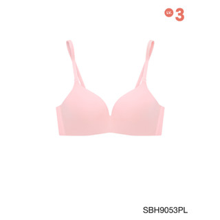 Sabina เสื้อชั้นใน Invisible Wire (ไม่มีโครง) Seamless Fit รุ่น Soft Doomm  รหัส SBH9053PL สีชมพูอ่อน