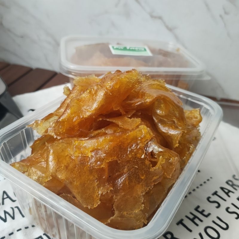 มะม่วงกวน🌕อมเปรี้ยวอมหวาน🌕แบบกล่องน้ำหนัก 500 กรัม ส้มลิ้ม มะม่วงกวนป้าแต๋วเนื้อดีไม่ติดฟันขนาด 500 กรัม