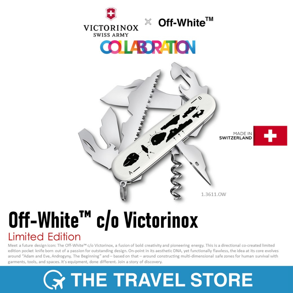 VICTORINOX Off-White™ c/o Victorinox Limited Edition, 1.3611.OW | มีดพับสวิสฯ