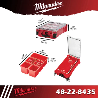 Milwaukee Packout 48-22-8435 กล่องใส่เครื่องมือ มีกล่องด้านใน