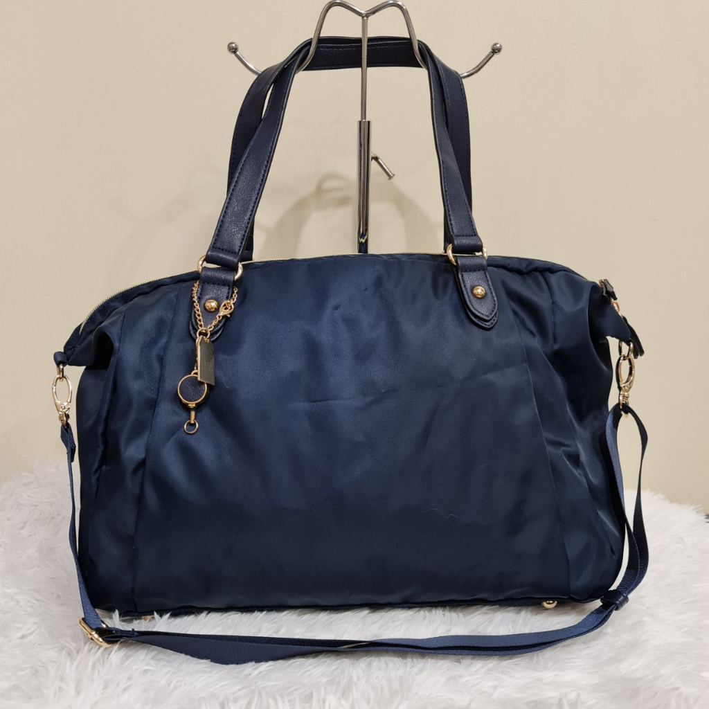 กระเป๋าถือได้สะพายได้สีกรมท่า แบรนด์เเท้ญี่ปุ่น IEDIT