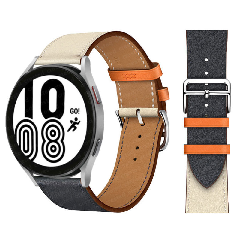 สายนาฬิกาสำหรับ Samsung Galaxy, Amazfit GTS/GTS 2, Huawei Watch สายนาฬิกาหนังแฟชั่น 20mm 22mm Universal