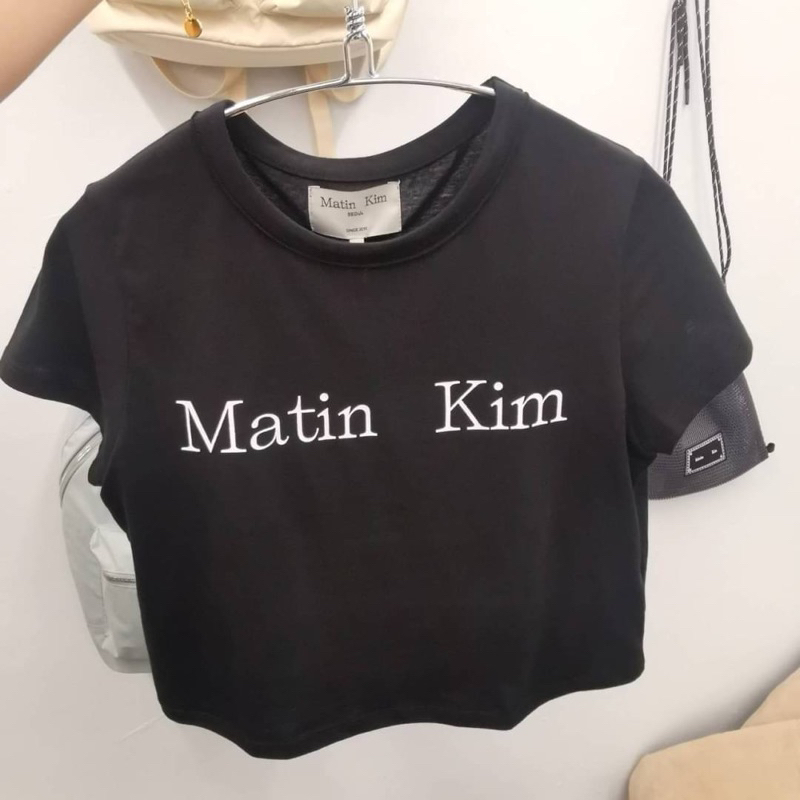 Preorder korea 🇰🇷🇰🇷 Matin Kim แบรน์เสื้อเกาหลีสุดฮิต ช้อปคนแน่นมาก  เสื้อยืด โลโก้ basic 💵