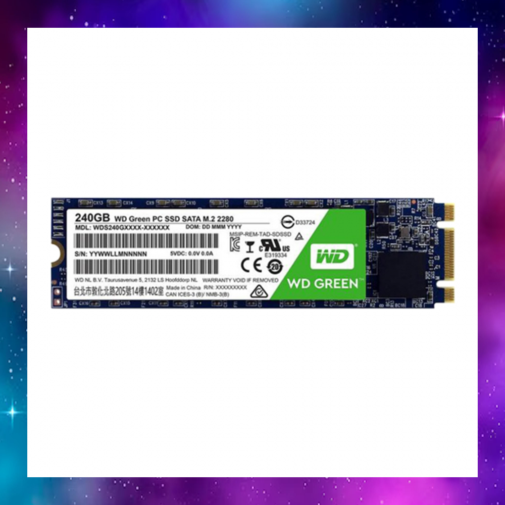 240 GB SSD (เอสเอสดี) WD GREEN SATA M.2 2280 (WDSSD240G2G0B) 3D ใช้งานปกติ