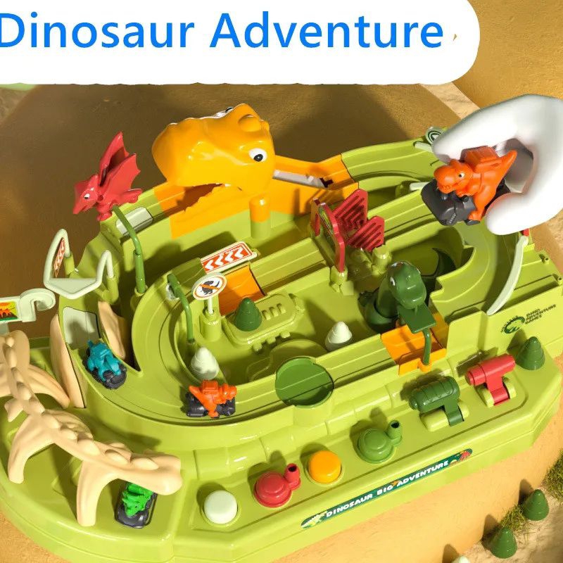 Kids Learning ส่งจากไทย ใหม่ เกมชุดรถรางรถไดโนเสาร์ แถมรถไดโนเสาร์ 3 คัน