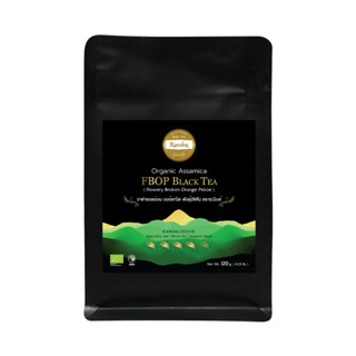 ชาดำยอดอ่อน ออร์แกนิก พันธุ์อัสสัม ตราระมิงค์ Organic Assamica FBOP Black Tea