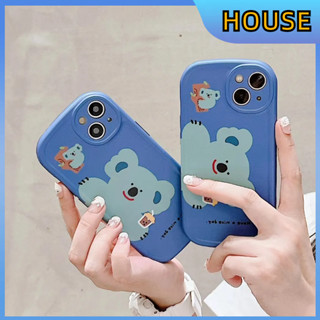 💲คูปองเคลม💲เคสไอโ case for iphone 11 12 โคอาล่าสีน้ำเงิน เคส 14 13 12 11 pro max ปกป้องอย่างเต็มที่และทนทาน