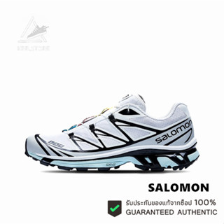 SALOMON XT-6 Black white Blue ของแท้ 100 %