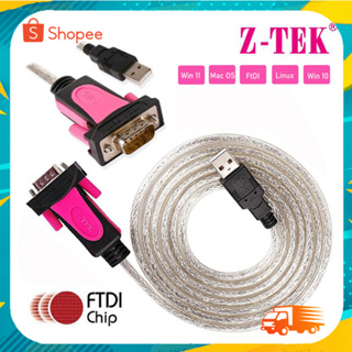 Z-TEK ZE533C ชิปเซ็ต FTDI USB serial RS232 DB-9 RS-232 อะแดปเตอร์/สายแปลง Win8/Win7/10