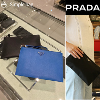 ปราด้า PRADA Re-Nylon and Saffiano leather Clutches