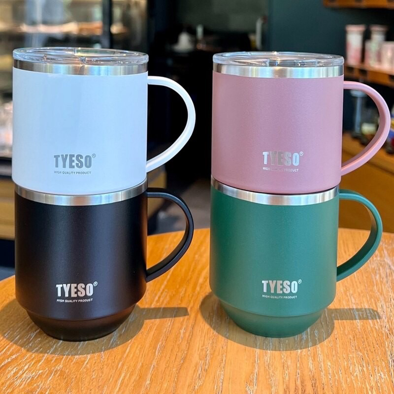 งานแท้ % แก้ว Tyeso Mug ขนาด 330 ml. งานเกรด304 ตัวหนา ฝาปิดสนิท เก็บร้อนเย็นได้ดีค่ะสินค้าถ่ายจากงานจริง