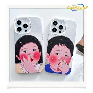 ✨ส่งของขวัญ✨เคส for iPhone 11 14 Pro Max Case for iPhone 12 13 ป้องกันการตก การป้องกัน แปลกๆ ตลก รุ่นคู่ การ์ตูน